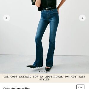 SPANX Authentic Blue Flare Jeans nwt